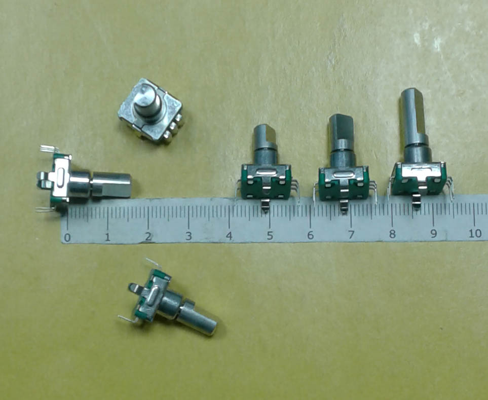 Энкодер №18.1 с кнопкой EC11-1SD5x4,5-L15 F5